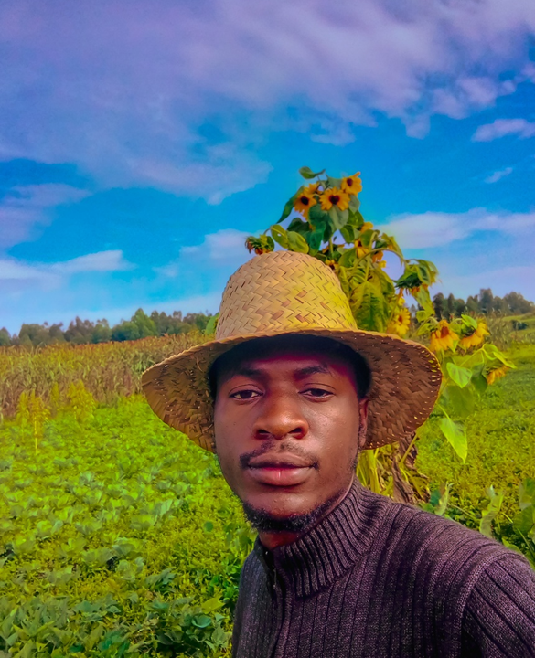 Charles Baraka Nteranya (with fellow agronomists) during field experimentation, following a hands-on training session on sustainable farming techniques